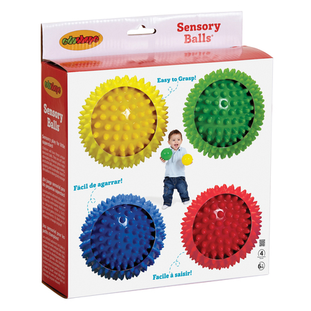 EDUSHAPE Sensory Opaque Ball, 4in Diameter, PK4 705174